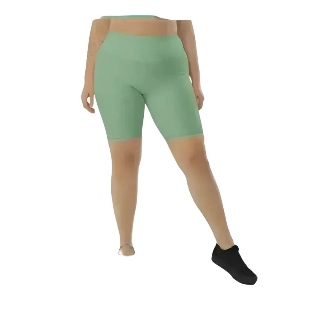 Lange Damen-Fahrradhosen Shorts von BUYATHOME24, hohe Taille, Handytasche, in XS bis 3XL, für komfortables Radfahren.