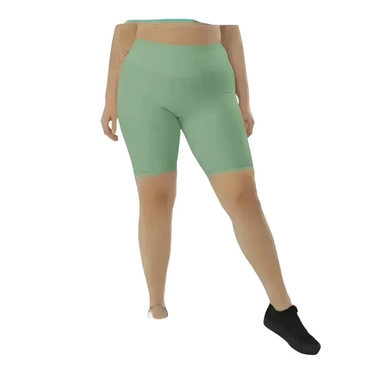Lange Damen-Fahrradhosen Shorts von BUYATHOME24, hohe Taille, Handytasche, in XS bis 3XL, für komfortables Radfahren.