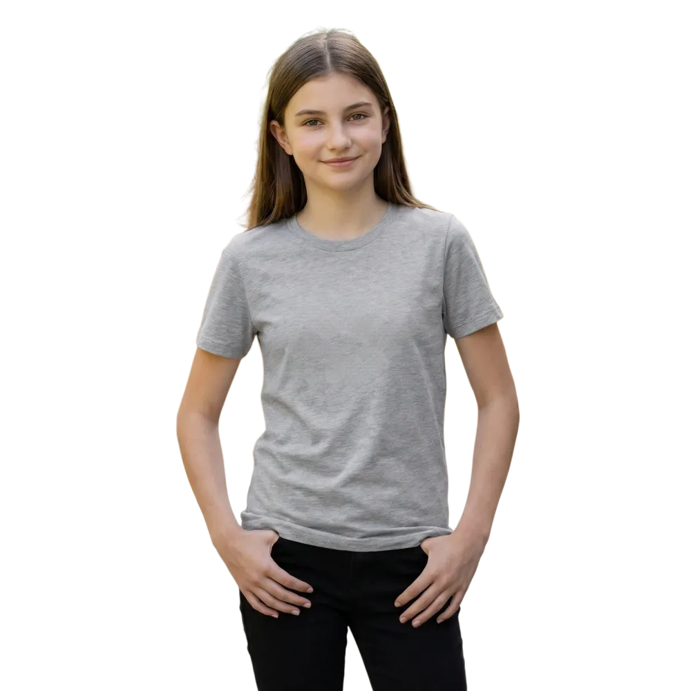 Unisex Kurzarm-T-Shirt mit Lippen-Design und Druck, für Kinder von 3-14 Jahren, Baumwolle, bequem und bedruckbar.