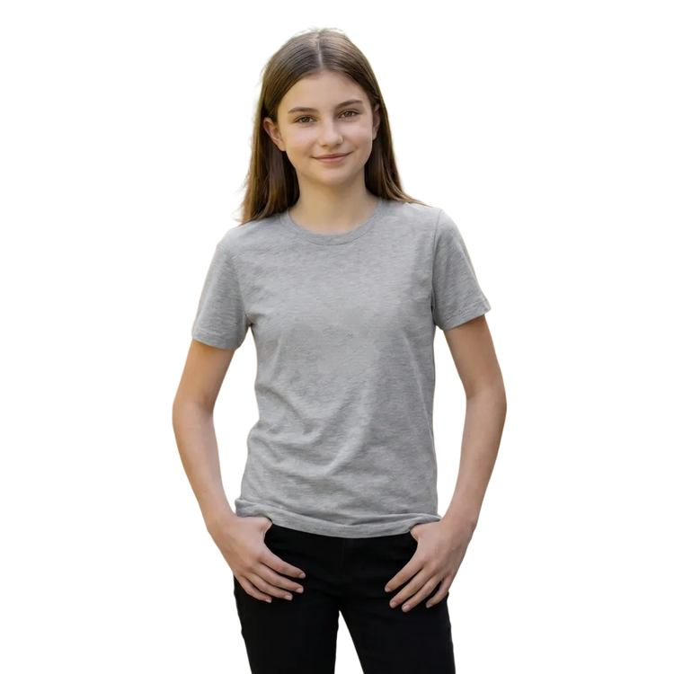 Unisex Kurzarm-T-Shirt mit Lippen-Design und Druck, für Kinder von 3-14 Jahren, Baumwolle, bequem und bedruckbar.