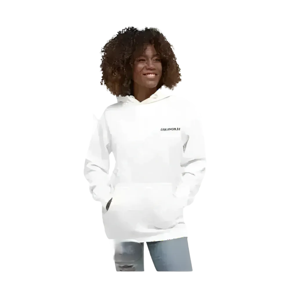 Herren und Damen Hoodie S-3XL, bedruckbarer Los Angeles Kapuzenpullover von BUYATHOME24, weicher Stoff, bequemer Schnitt
