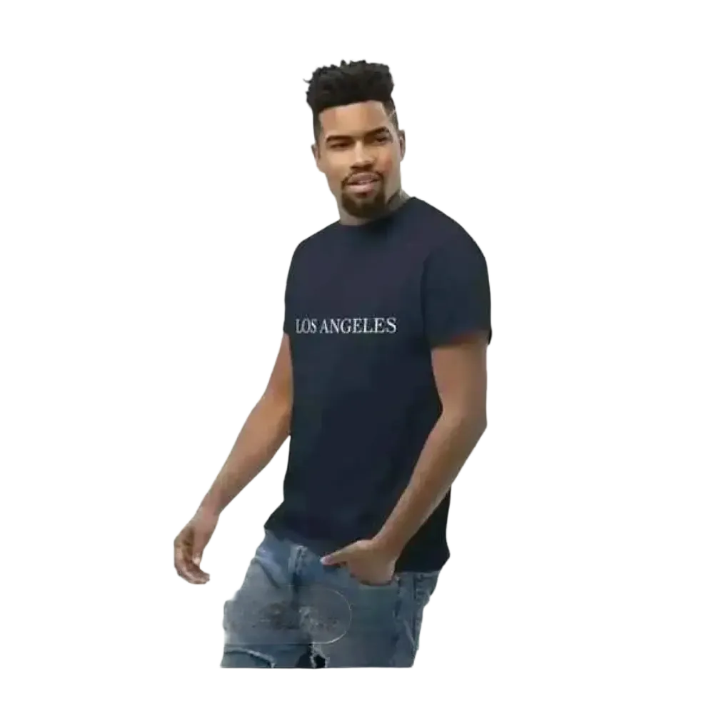 Grafisches Unisex T-Shirt aus Baumwolle in S-5XL, kurzärmlig, mit Los Angeles Design von BUYATHOME24, für Herren.