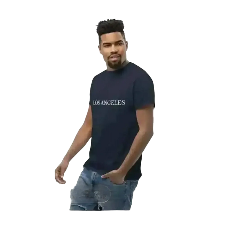 Grafisches Unisex T-Shirt aus Baumwolle in S-5XL, kurzärmlig, mit Los Angeles Design von BUYATHOME24, für Herren.