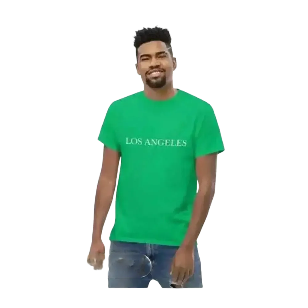 Unisex Los Angeles Grafik T-Shirt aus Baumwolle in S-5XL, Kurzarm, bequemes T-Shirt mit Stadtmotiv von BUYATHOME24