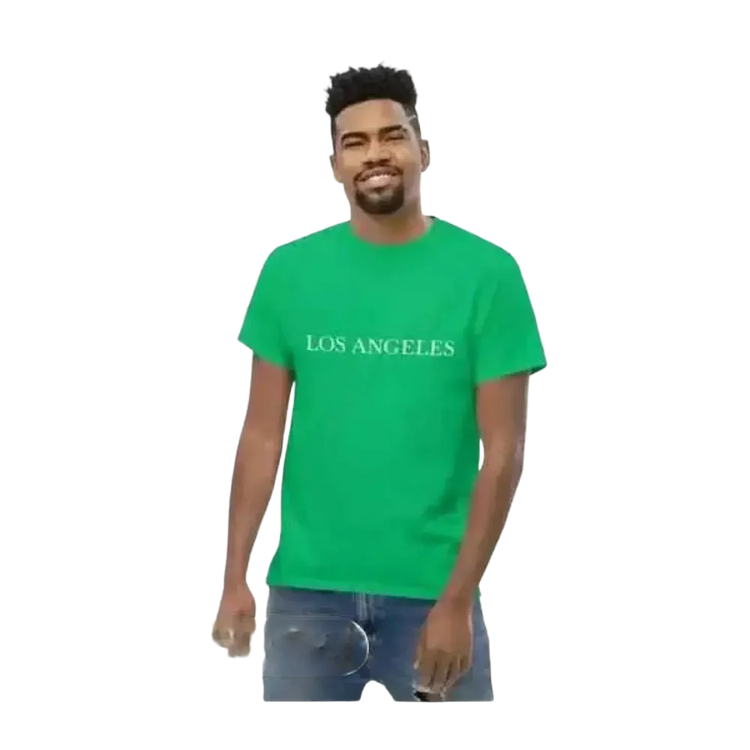 Unisex Los Angeles Grafik T-Shirt aus Baumwolle in S-5XL, Kurzarm, bequemes T-Shirt mit Stadtmotiv von BUYATHOME24