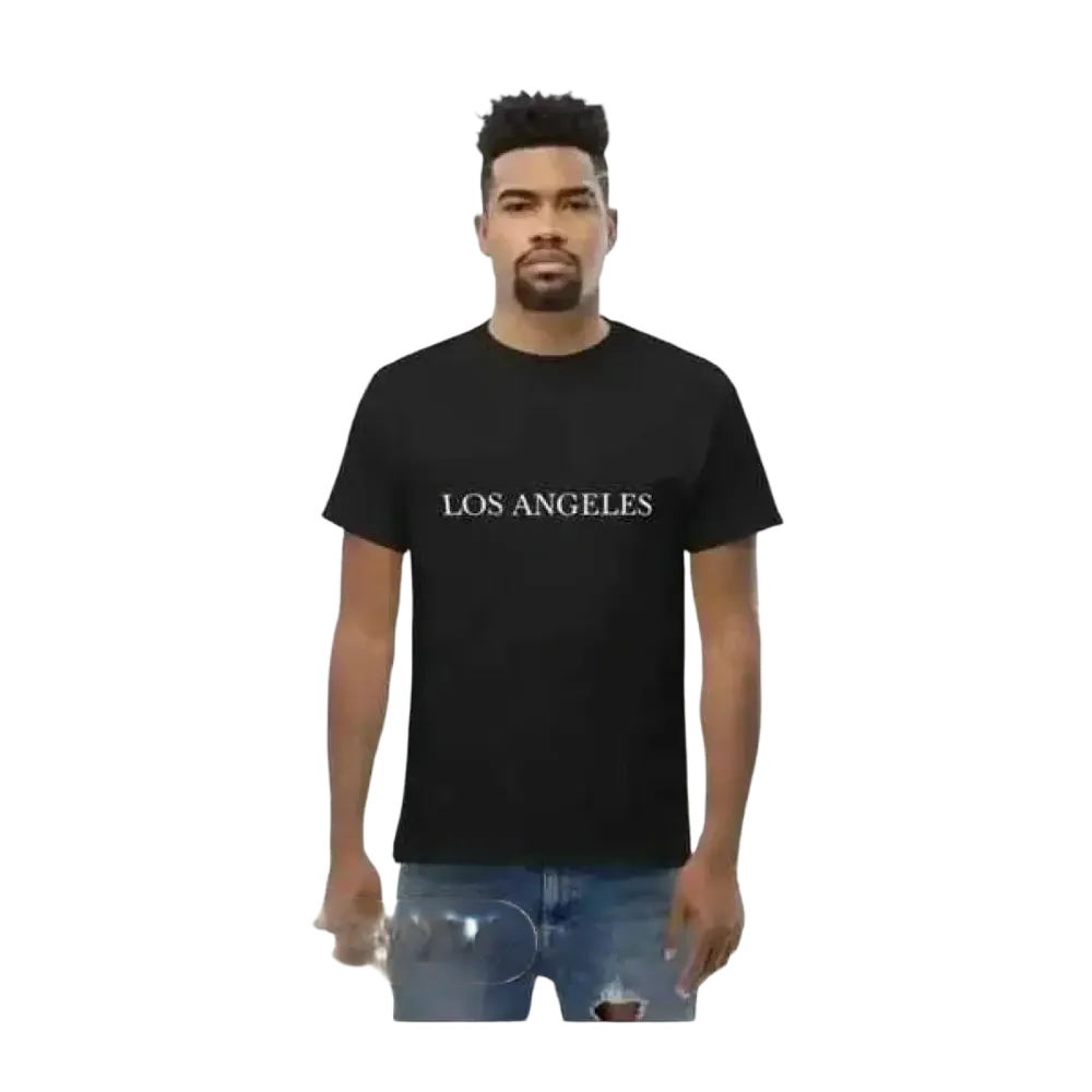 Schwarzes Herren Grafik T-Shirt aus Baumwolle in Unisex-Design, Kurzarm, von BUYATHOME24, in den Größen S bis 5XL.