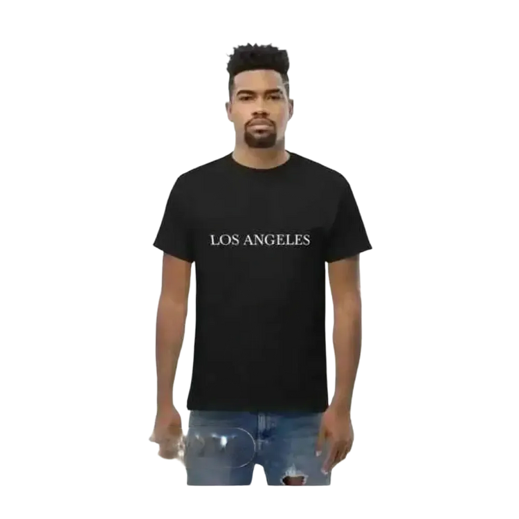 Schwarzes Herren Grafik T-Shirt aus Baumwolle in Unisex-Design, Kurzarm, von BUYATHOME24, in den Größen S bis 5XL.