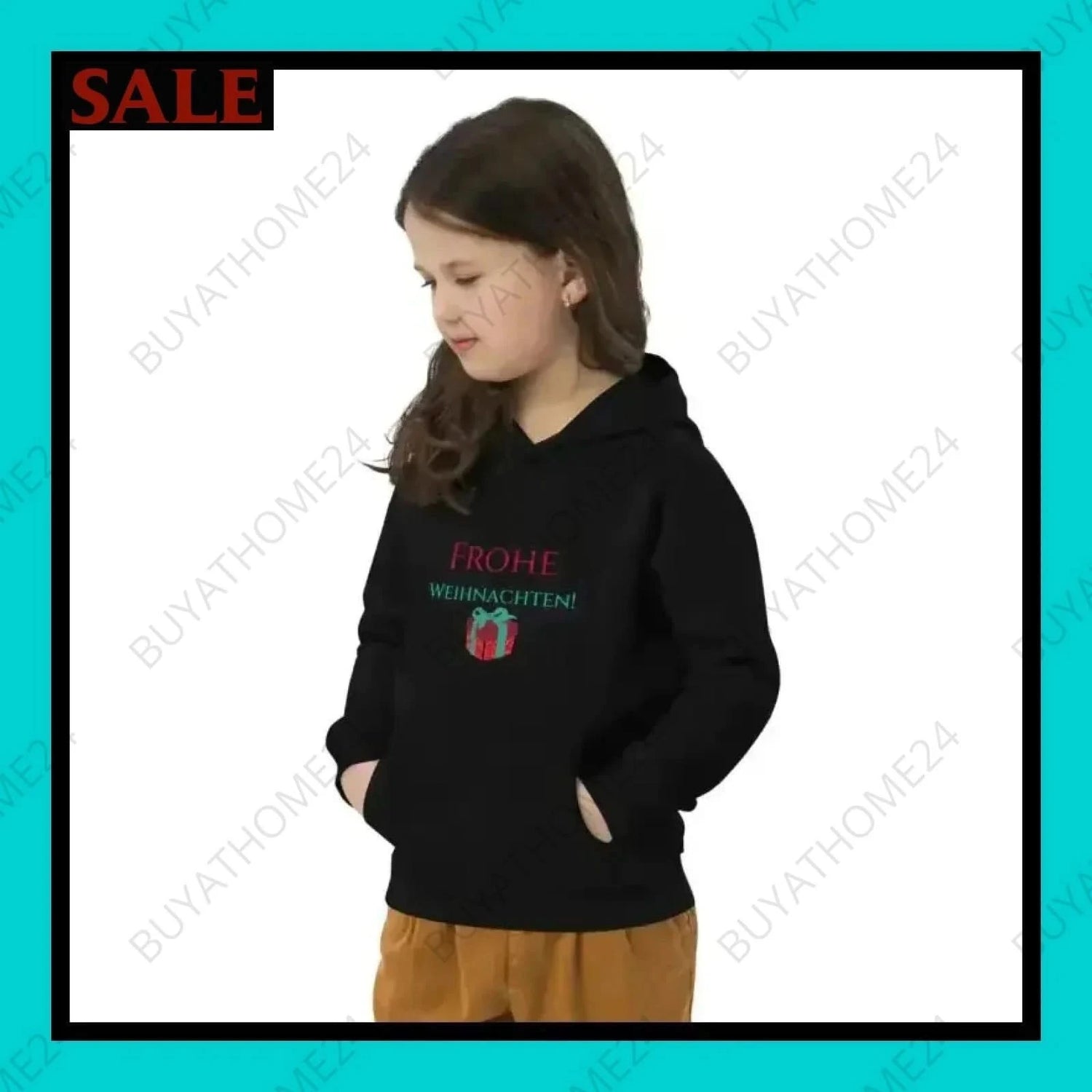 Mädchen Hoodie 4 Jahre - 12 Jahre - BUYATHOME24 - Hoodiedruck - GERMANY - Kinder Hoodie, KINDERMODE & BABYS, WEIHNACHTEN, YOUR STYLE