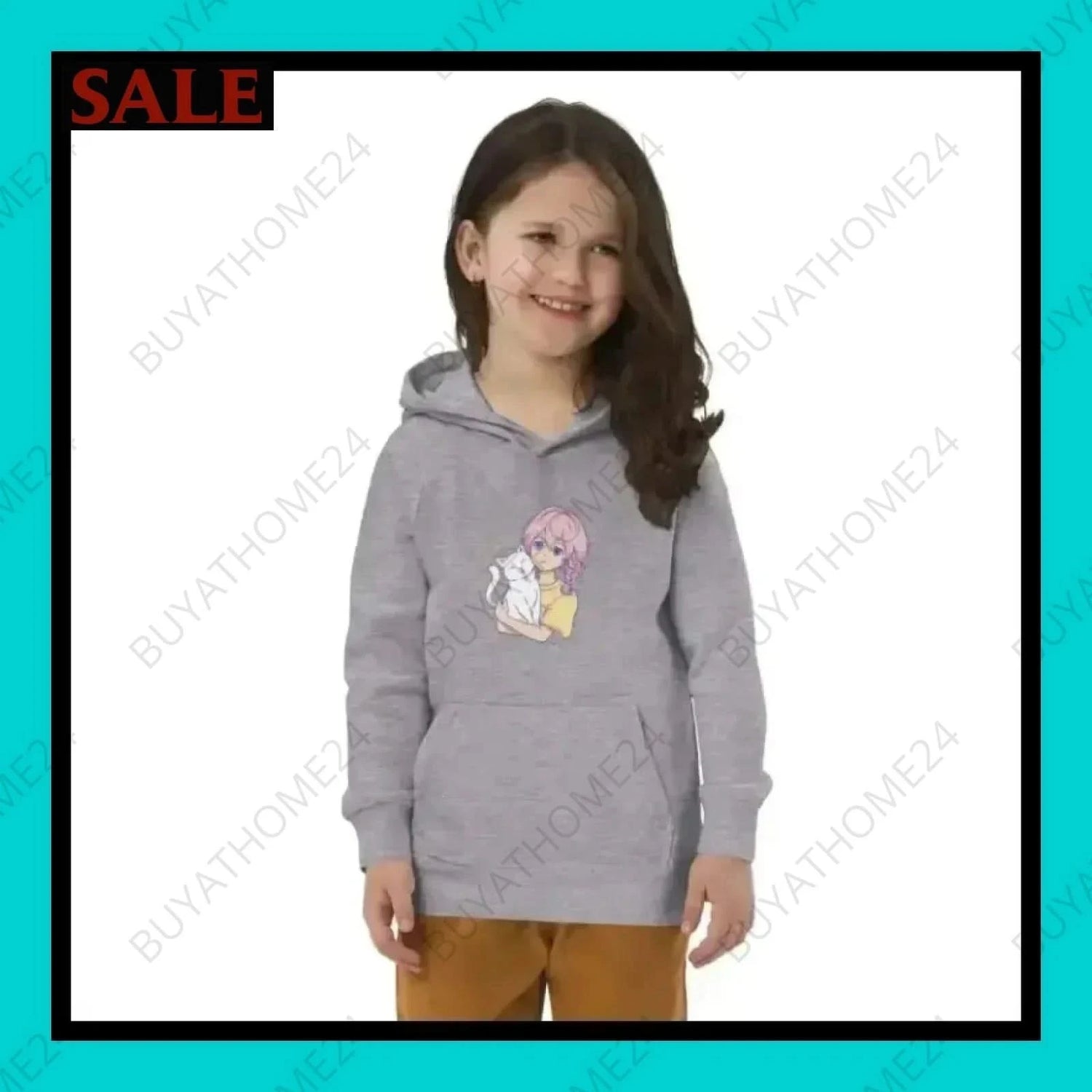 Mädchen Hoodie 4 Jahre - 12 Jahre - BUYATHOME24 - Hoodiedruck - GERMANY - Kinder Hoodie, KINDERMODE & BABYS