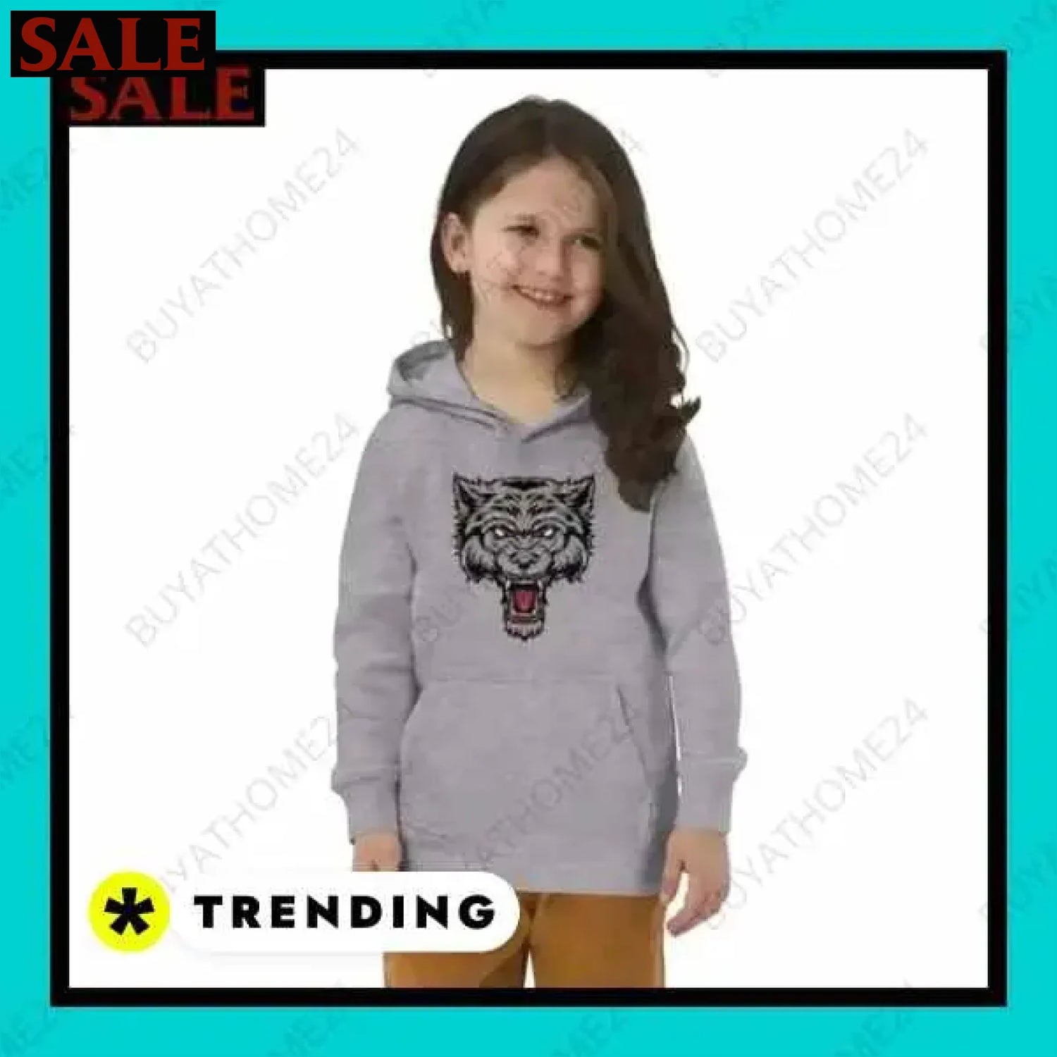 • Kapuzenpullover I Kinder Hoodie 4 Jahre - 12 Jahre  Textildruck BUYATHOME24, T-Shirts BUYATHOME24, Hoodies BUYATHOME24,  Hosen BUYATHOME24, Jacken BUYATHOME24, Schuhe BUYATHOME24