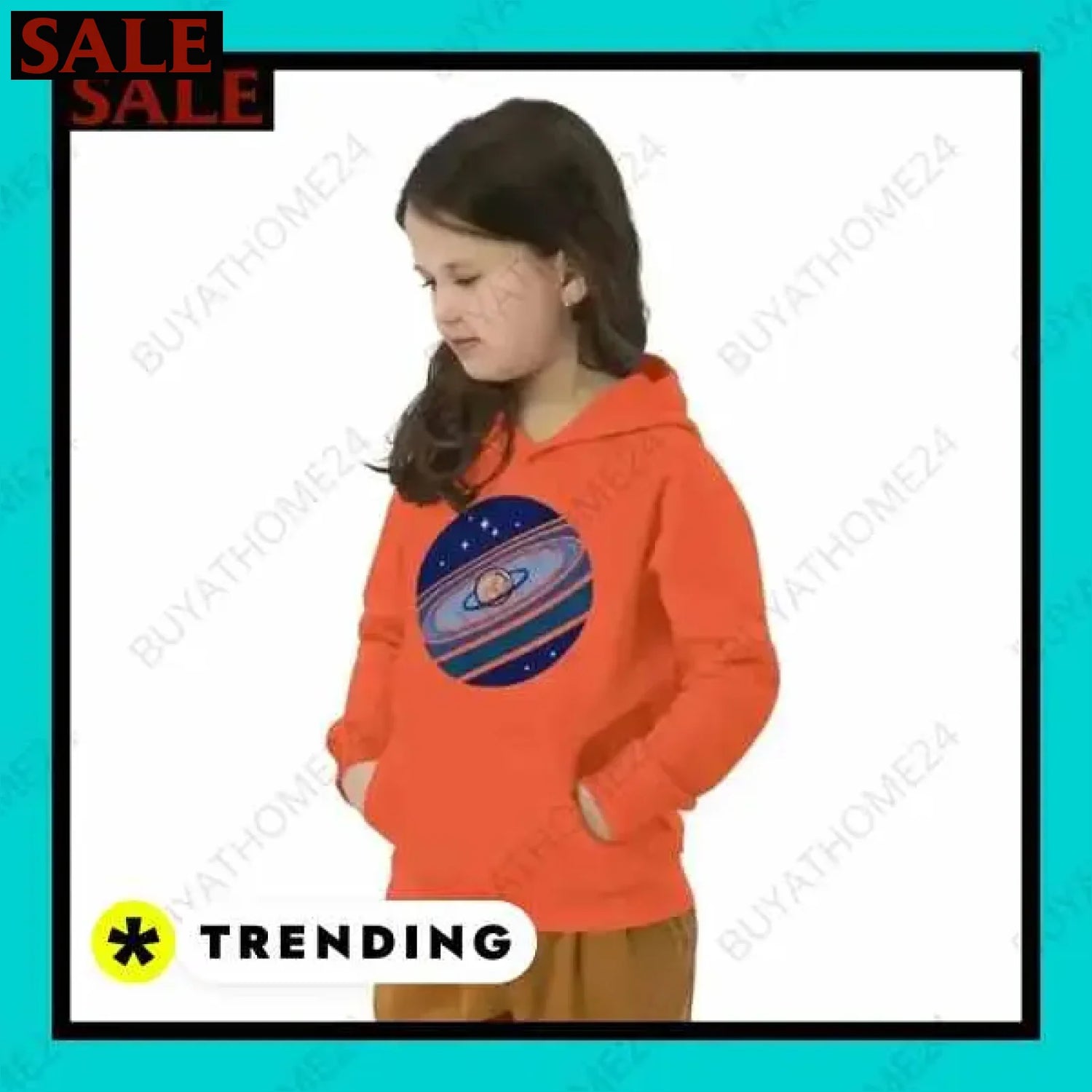 Mädchen Hoodie aus Baumwolle bei BuyAtHome24 für Kinder ab 4 Jahren  Textildruck BUYATHOME24, T-Shirts BUYATHOME24, Hoodies BUYATHOME24,  Hosen BUYATHOME24, Jacken BUYATHOME24, Schuhe BUYATHOME24