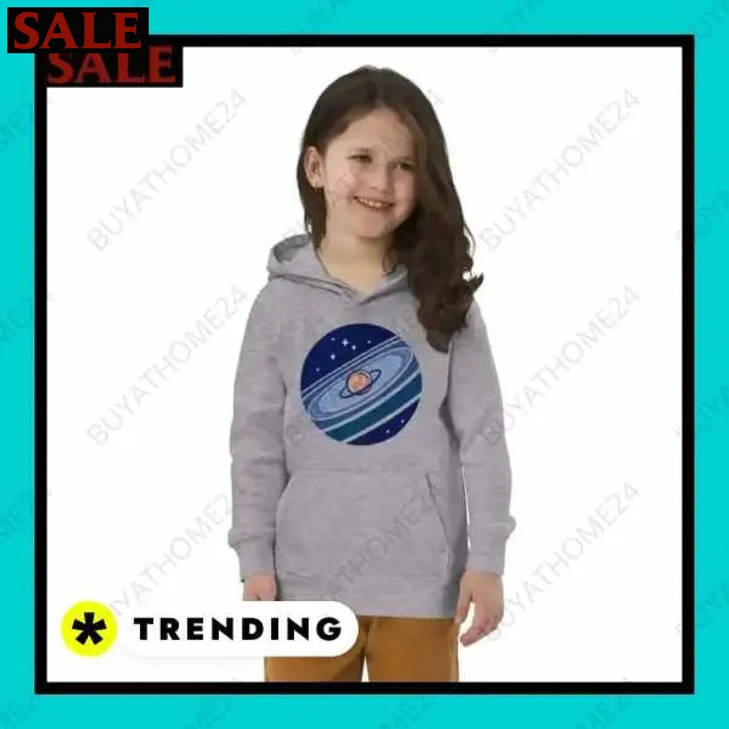 Mädchen Hoodie aus Baumwolle bei BuyAtHome24 für Kinder ab 4 Jahren  Textildruck BUYATHOME24, T-Shirts BUYATHOME24, Hoodies BUYATHOME24,  Hosen BUYATHOME24, Jacken BUYATHOME24, Schuhe BUYATHOME24