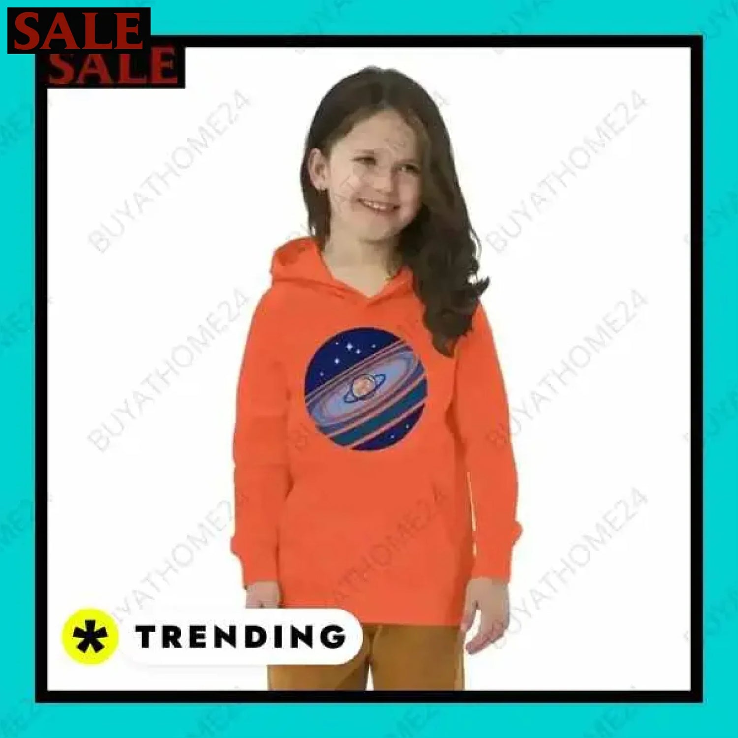 Mädchen Hoodie aus Baumwolle bei BuyAtHome24 für Kinder ab 4 Jahren  Textildruck BUYATHOME24, T-Shirts BUYATHOME24, Hoodies BUYATHOME24,  Hosen BUYATHOME24, Jacken BUYATHOME24, Schuhe BUYATHOME24