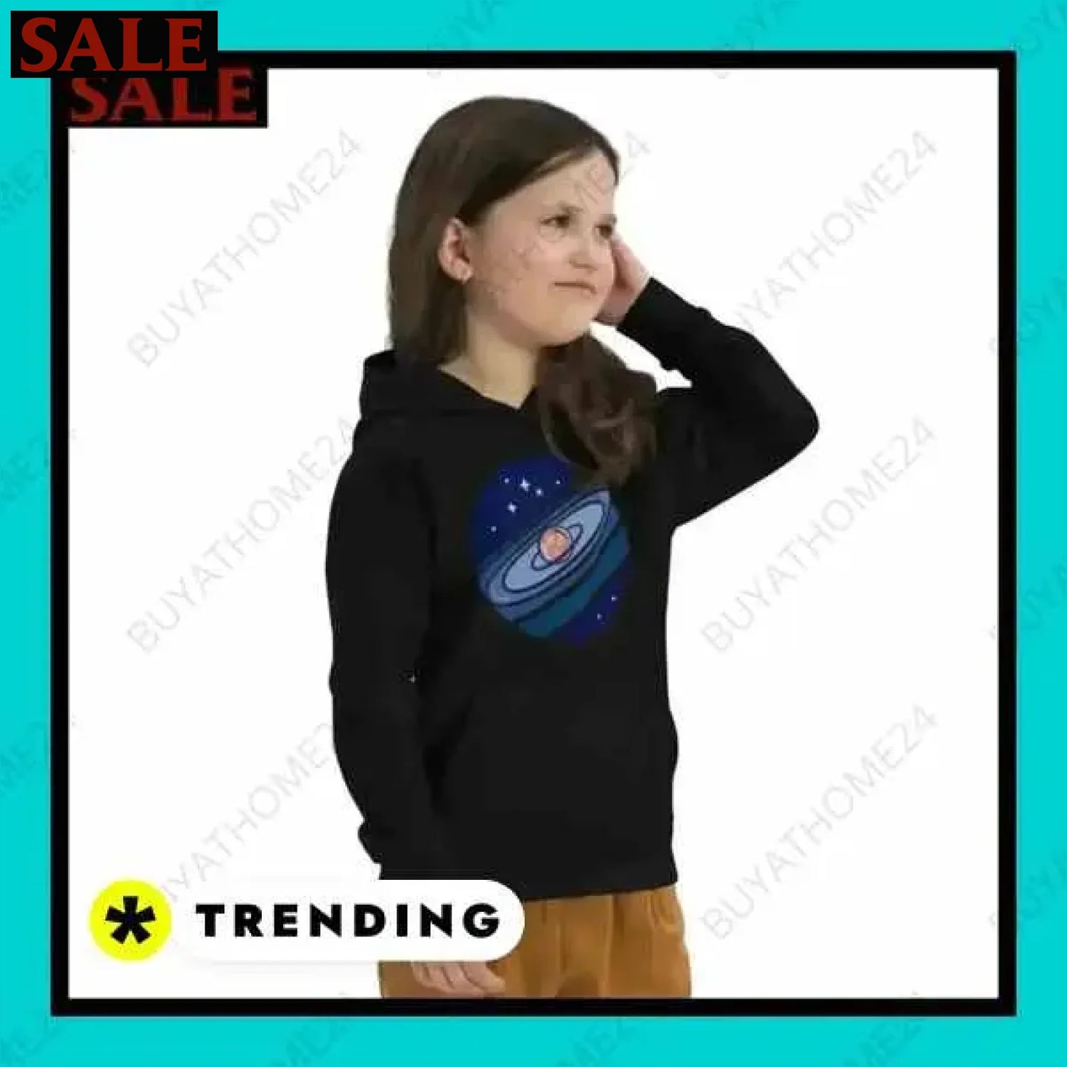 Mädchen Hoodie aus Baumwolle bei BuyAtHome24 für Kinder ab 4 Jahren  Textildruck BUYATHOME24, T-Shirts BUYATHOME24, Hoodies BUYATHOME24,  Hosen BUYATHOME24, Jacken BUYATHOME24, Schuhe BUYATHOME24