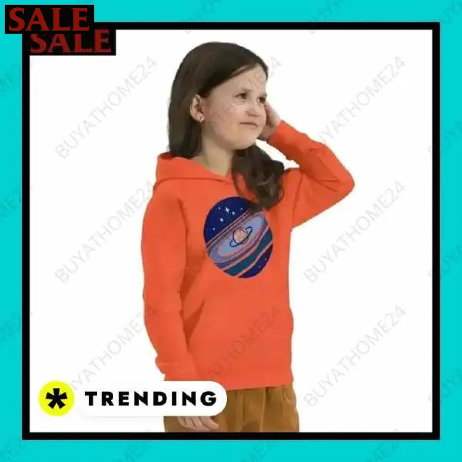 Mädchen Hoodie aus Baumwolle bei BuyAtHome24 für Kinder ab 4 Jahren  Textildruck BUYATHOME24, T-Shirts BUYATHOME24, Hoodies BUYATHOME24,  Hosen BUYATHOME24, Jacken BUYATHOME24, Schuhe BUYATHOME24