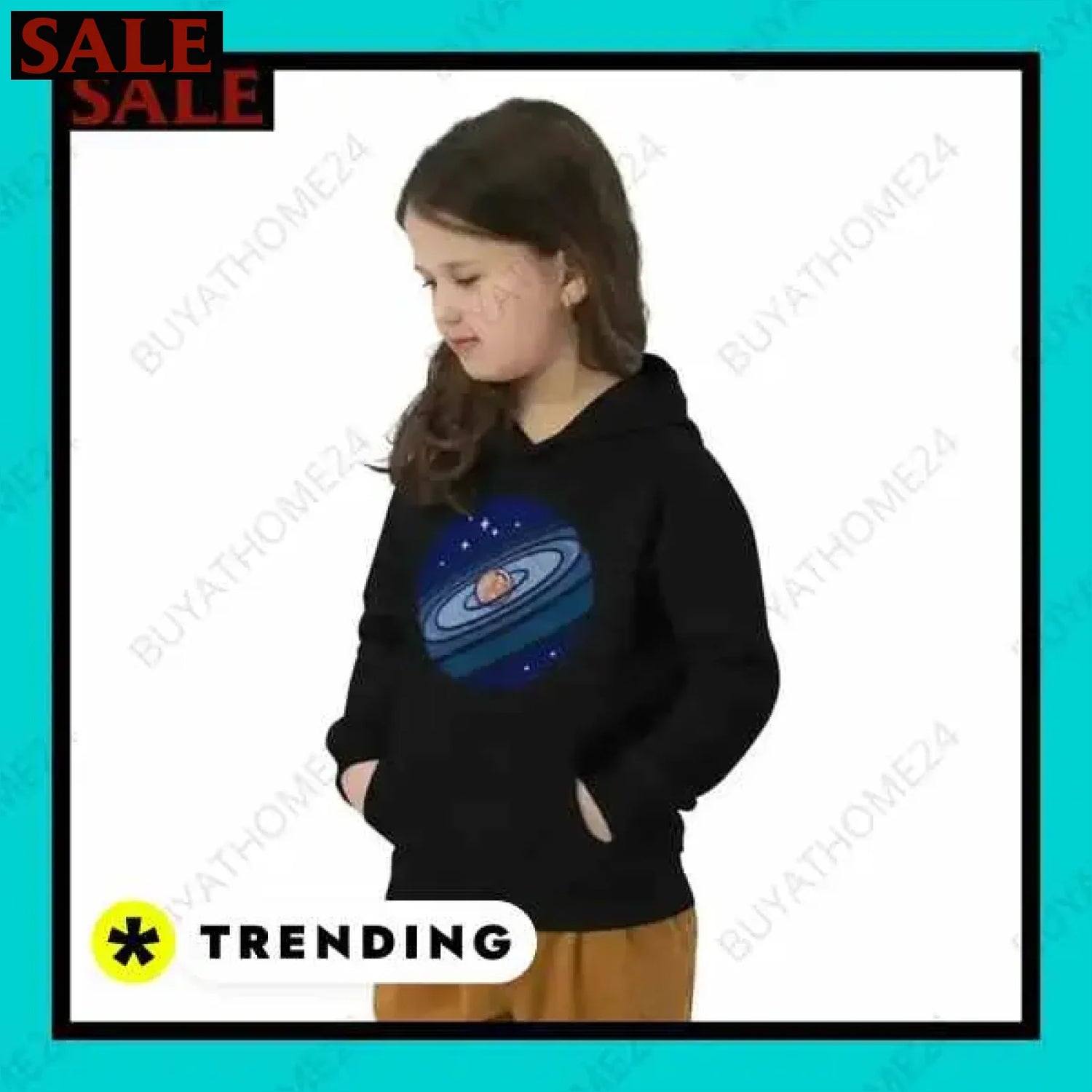 Mädchen Hoodie aus Baumwolle bei BuyAtHome24 für Kinder ab 4 Jahren  Textildruck BUYATHOME24, T-Shirts BUYATHOME24, Hoodies BUYATHOME24,  Hosen BUYATHOME24, Jacken BUYATHOME24, Schuhe BUYATHOME24