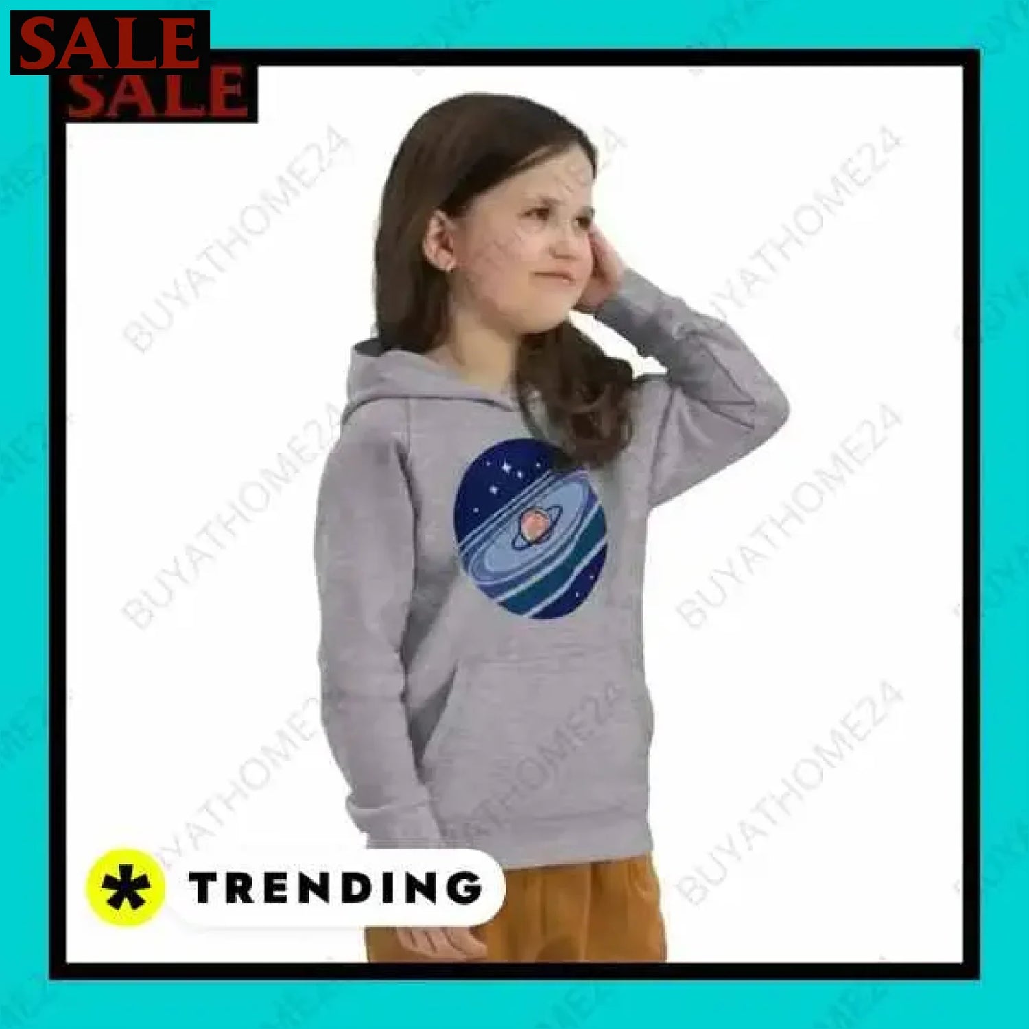 Mädchen Hoodie aus Baumwolle bei BuyAtHome24 für Kinder ab 4 Jahren  Textildruck BUYATHOME24, T-Shirts BUYATHOME24, Hoodies BUYATHOME24,  Hosen BUYATHOME24, Jacken BUYATHOME24, Schuhe BUYATHOME24