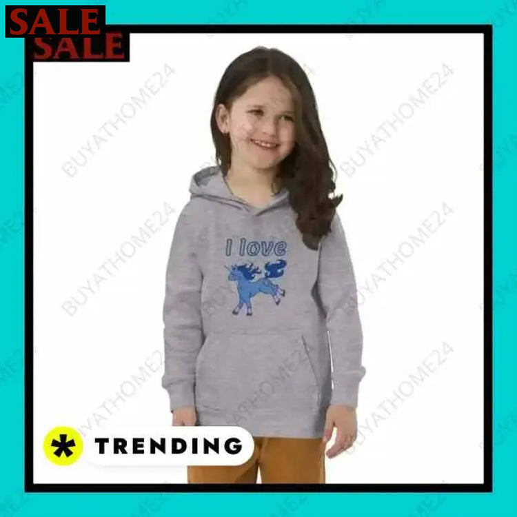 Mädchen Hoodie aus Baumwolle für Kinder von 4 bis 12 Jahren  Textildruck BUYATHOME24, T-Shirts BUYATHOME24, Hoodies BUYATHOME24,  Hosen BUYATHOME24, Jacken BUYATHOME24, Schuhe BUYATHOME24