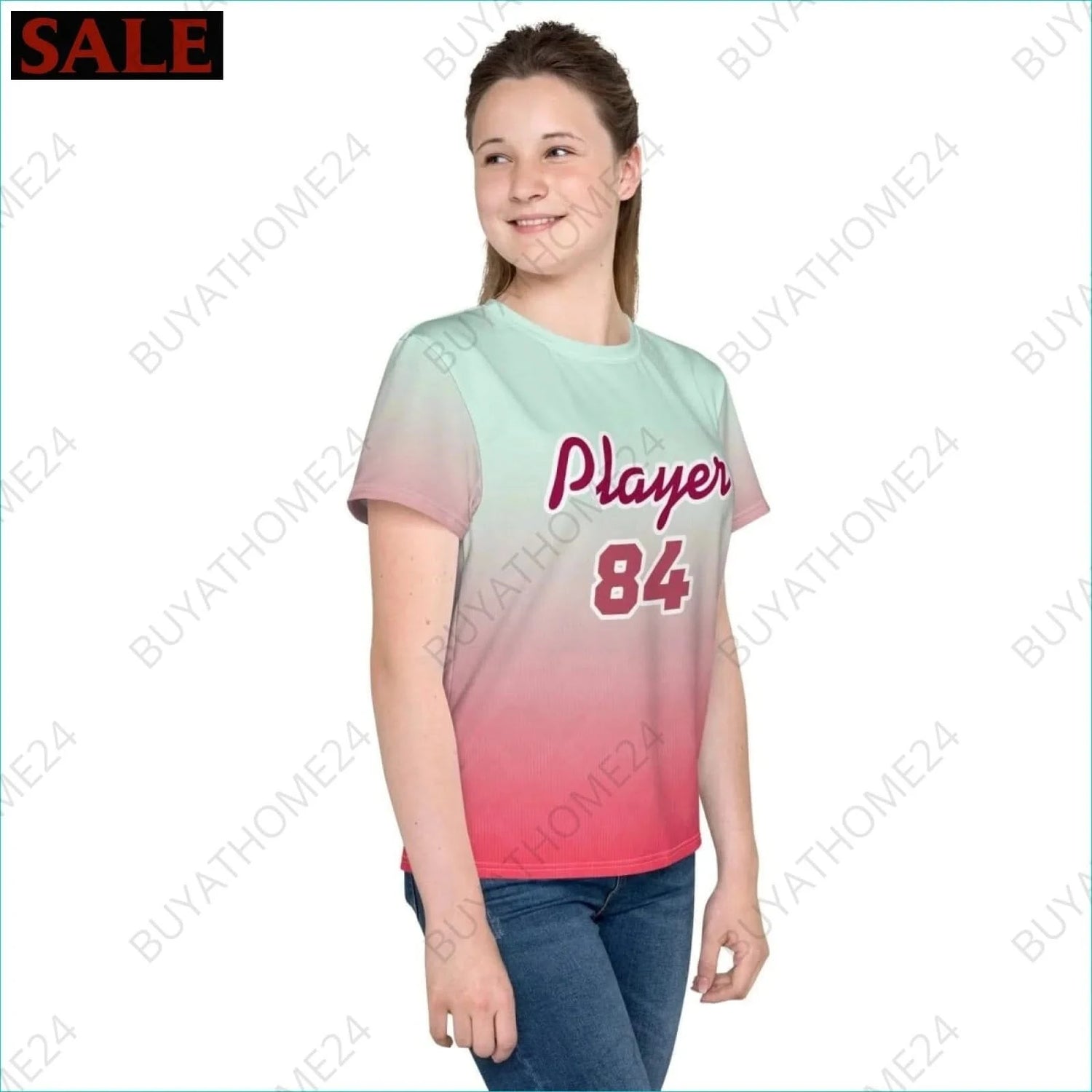 Mädchen Sport T-Shirt 134 cm - 170 cm - BUYATHOME24 - Textildruck - GERMANY - Kinder Sport T-Shirt, KINDERMODE & BABYS