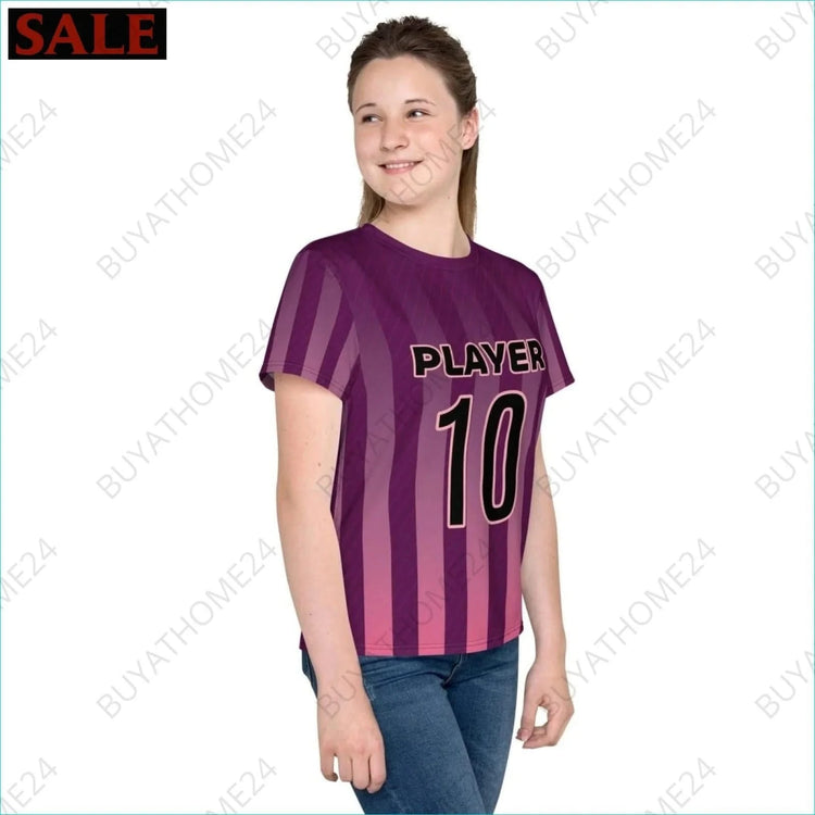 Mädchen Sport T-Shirt 134 cm - 170 cm - BUYATHOME24 - Textildruck - GERMANY - Kinder Sport T-Shirt, KINDERMODE & BABYS