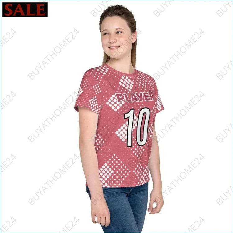 Mädchen Sport T-Shirt 134 cm - 170 cm - BUYATHOME24 - Textildruck - GERMANY - Kinder Sport T-Shirt, KINDERMODE & BABYS