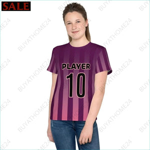 Mädchen Sport T-Shirt 134 cm - 170 cm - BUYATHOME24 - Textildruck - GERMANY - Kinder Sport T-Shirt, KINDERMODE & BABYS