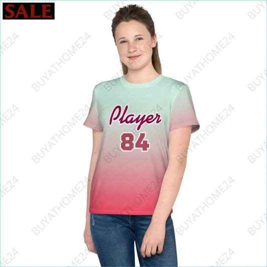 Mädchen Sport T-Shirt 134 cm - 170 cm - BUYATHOME24 - Textildruck - GERMANY - Kinder Sport T-Shirt, KINDERMODE & BABYS