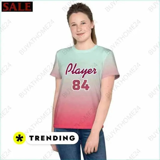 maedchen-sport-t-shirt-134-cm-170-buyathome24-textildruck-8-95-812 - BUYATHOME24®