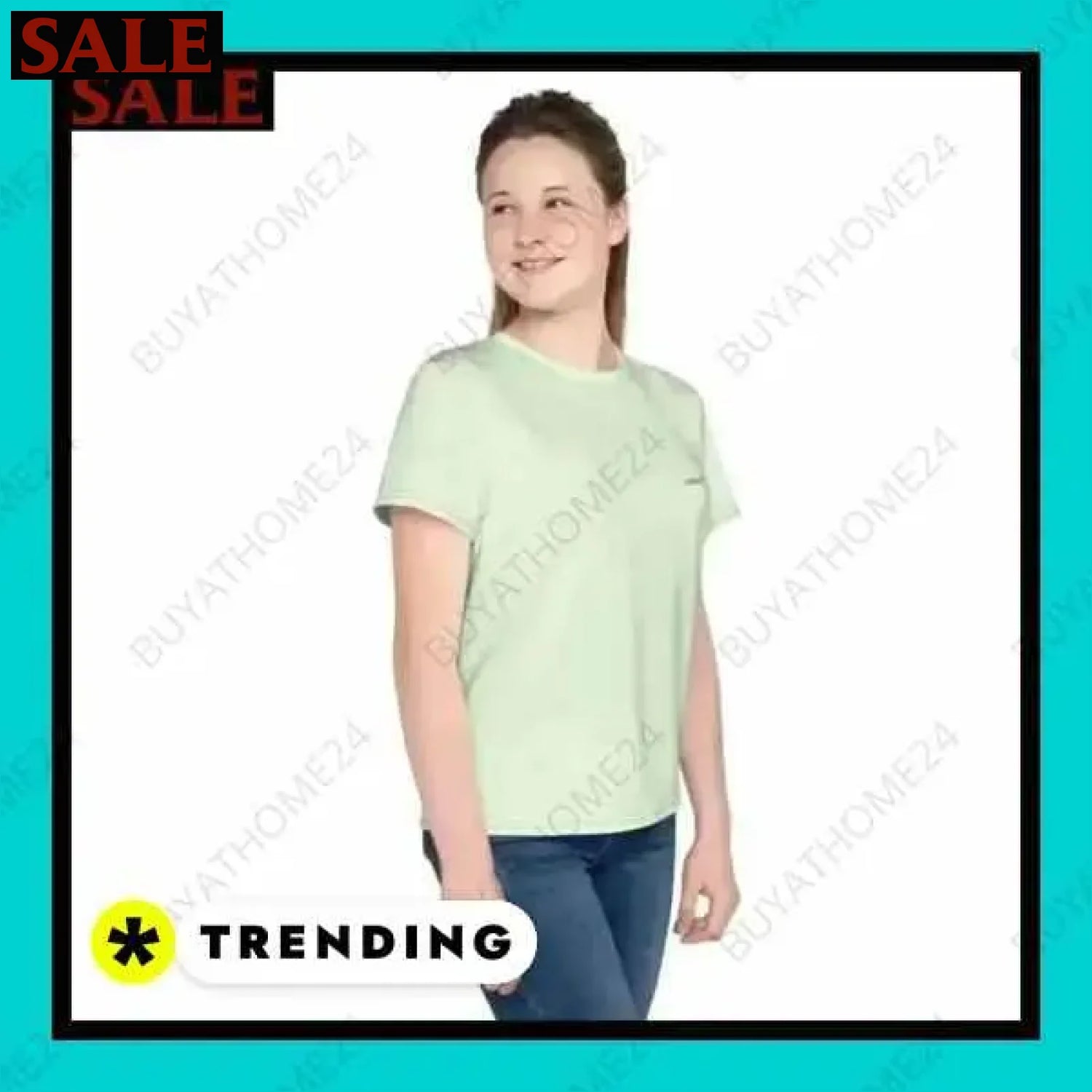 Mädchen Sport T-Shirt für Fitness und Freizeit in bequemer Passform  Textildruck BUYATHOME24, T-Shirts BUYATHOME24, Hoodies BUYATHOME24,  Hosen BUYATHOME24, Jacken BUYATHOME24, Schuhe BUYATHOME24