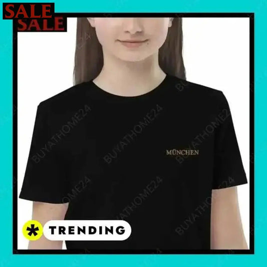 Rundhalsshirts Kurzarm Besticktes Unisex T-Shirt 3-14 Jahre – Stilvoll und Bequem von BUYATHOME24® BUYATHOME24®