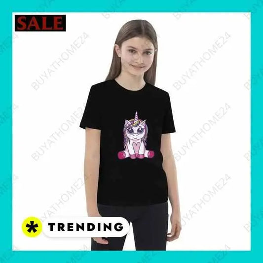 Rundhalsshirts Kurzarm Grafik Unisex T-Shirt 3-14 Jahre – Stilvoll & Bequem von BUYATHOME24® BUYATHOME24®