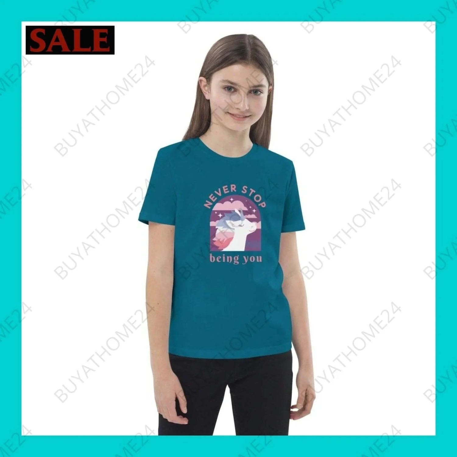 Mädchen T-Shirt 3-14 Jahre - BUYATHOME24 - T-Shirtdruck - GERMANY - Kinder T-Shirt, KINDERMODE & BABYS