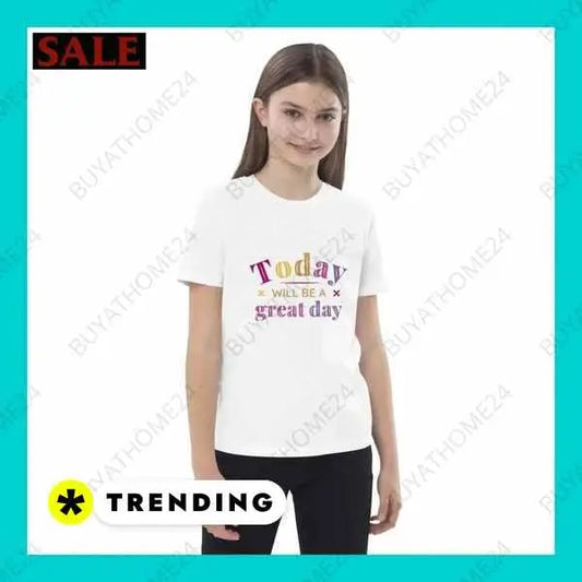 Rundhalsshirts Kurzarm Grafik Unisex T-Shirt 3-14 Jahre – Stilvoll & Bequem von BUYATHOME24® BUYATHOME24®