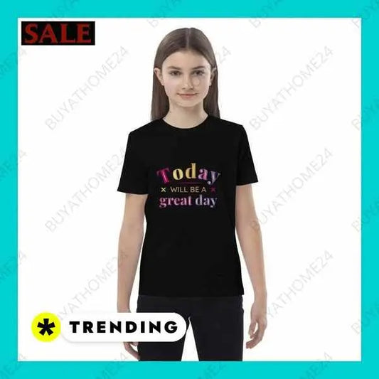 Rundhalsshirts Kurzarm Grafik Unisex T-Shirt 3-14 Jahre – Stilvoll & Bequem von BUYATHOME24® BUYATHOME24®