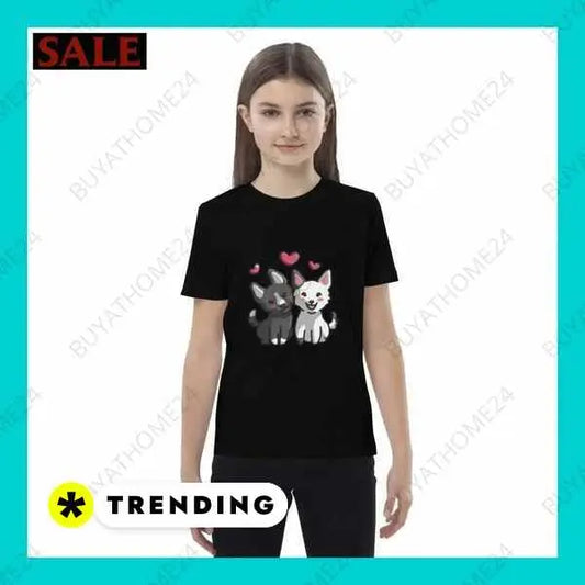 Grafik Rundhalsshirts I Kurzarm Kinder T-Shirt 3-14 Jahre – Modisch & Bequem von BUYATHOME24® BUYATHOME24®