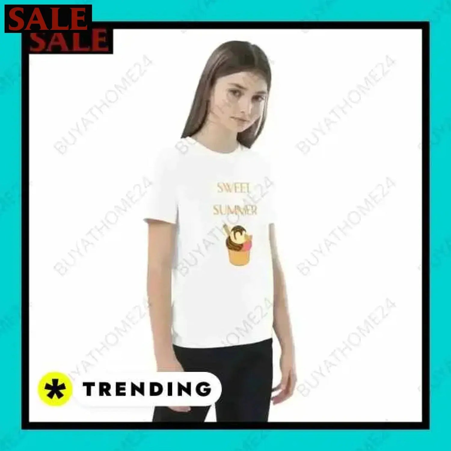 SALE % Rundhalsshirts I Kurzarm Grafik Unisex T-Shirt 3-14 Jahre BUYATHOME24®