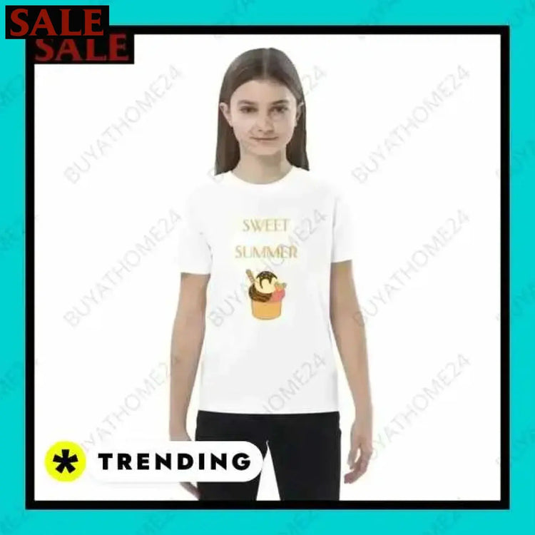SALE % Rundhalsshirts I Kurzarm Grafik Unisex T-Shirt 3-14 Jahre BUYATHOME24®
