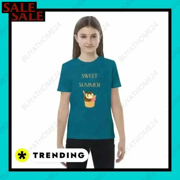 SALE % Rundhalsshirts I Kurzarm Grafik Unisex T-Shirt 3-14 Jahre BUYATHOME24®