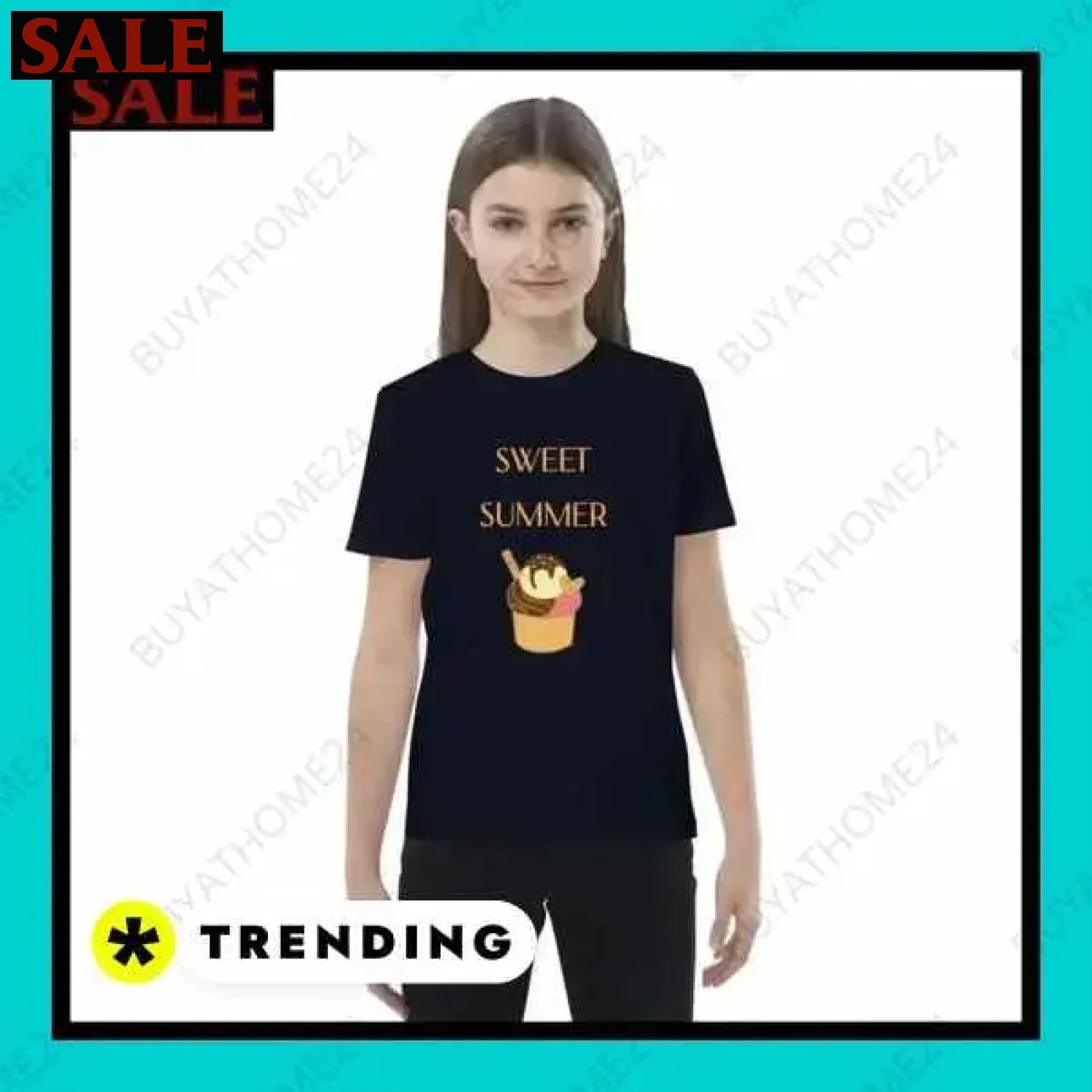• Rundhalsshirts I Kurzarm Kinder T-Shirt 3-14 Jahre  Textildruck BUYATHOME24, T-Shirts BUYATHOME24, Hoodies BUYATHOME24,  Hosen BUYATHOME24, Jacken BUYATHOME24, Schuhe BUYATHOME24