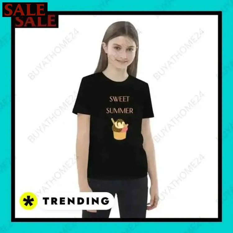 SALE % Rundhalsshirts I Kurzarm Grafik Unisex T-Shirt 3-14 Jahre BUYATHOME24®