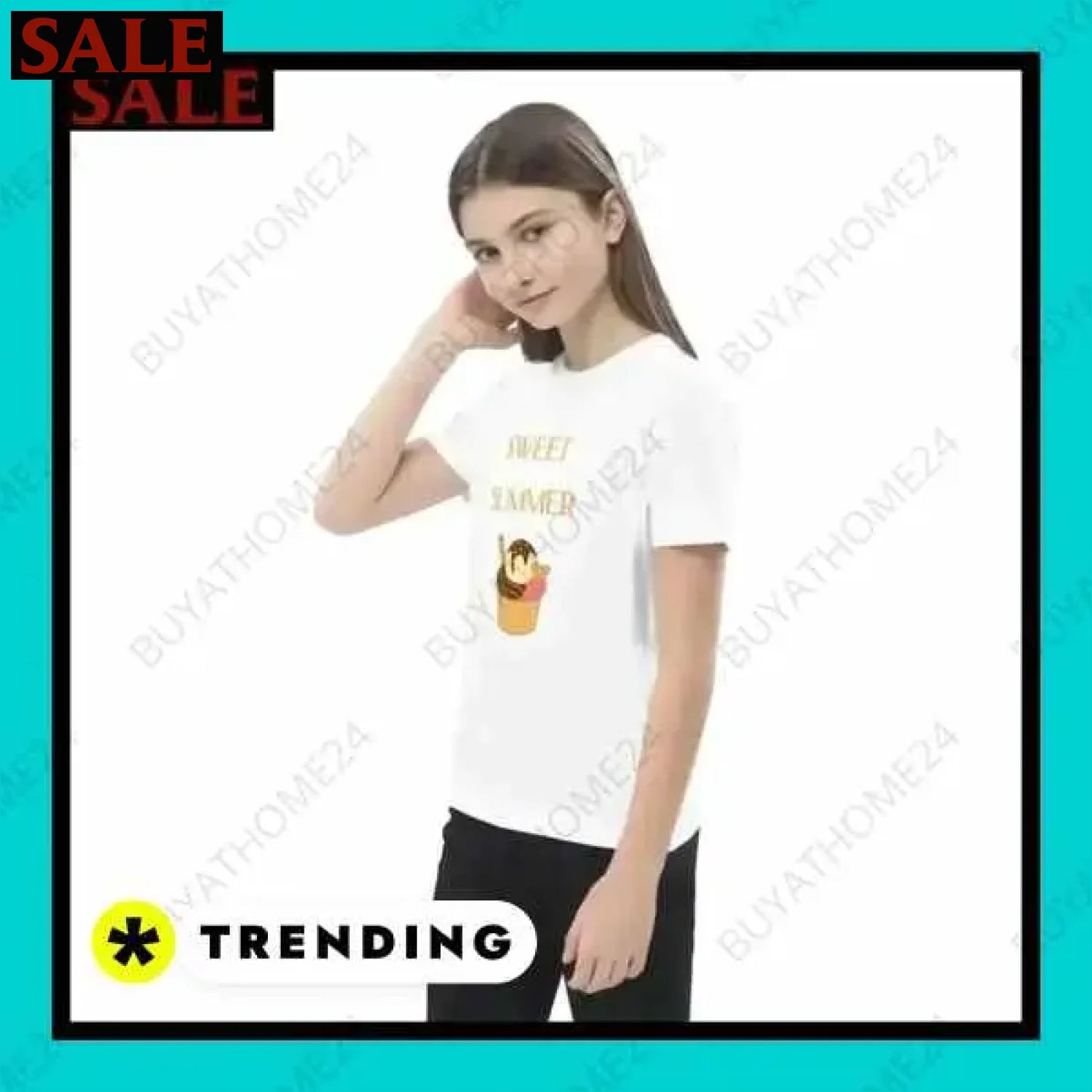 • Rundhalsshirts I Kurzarm Kinder T-Shirt 3-14 Jahre  Textildruck BUYATHOME24, T-Shirts BUYATHOME24, Hoodies BUYATHOME24,  Hosen BUYATHOME24, Jacken BUYATHOME24, Schuhe BUYATHOME24