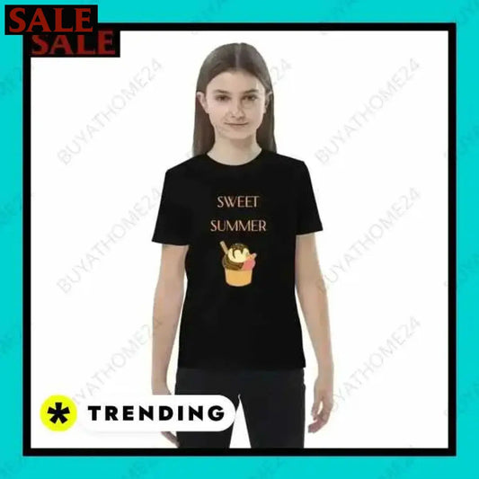 SALE % Rundhalsshirts I Kurzarm Grafik Unisex T-Shirt 3-14 Jahre BUYATHOME24®