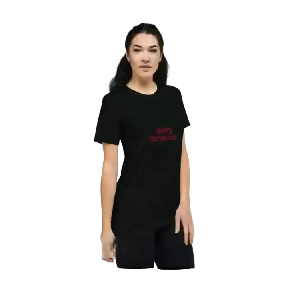 Merry Christmas Damen Grafik-T-Shirt kurzarm, Polyester, in XS bis 3XL, mit festlichem Weihnachtsdesign von BUYATHOME24