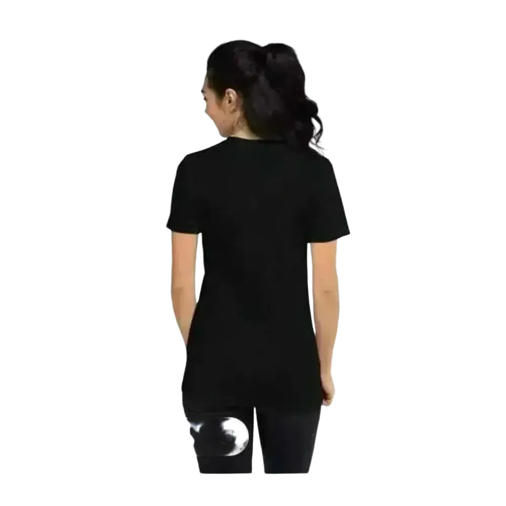 Damen Kurzarm T-Shirt mit Weihnachts-Grafik, Baumwolle, in XS bis 3XL, weihnachtliches Design, bequemes Damen-Shirt