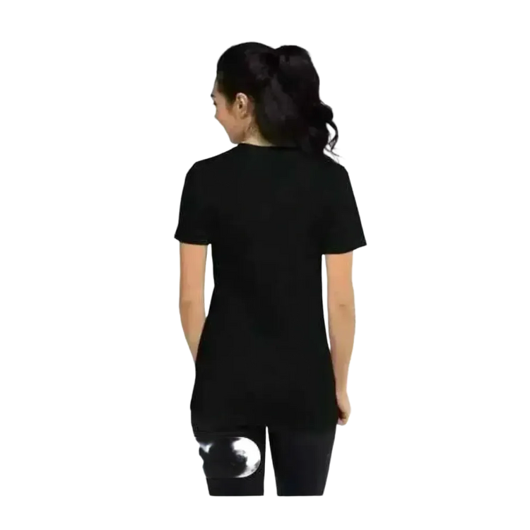 Damen Kurzarm T-Shirt mit Weihnachts-Grafik, Baumwolle, in XS bis 3XL, weihnachtliches Design, bequemes Damen-Shirt