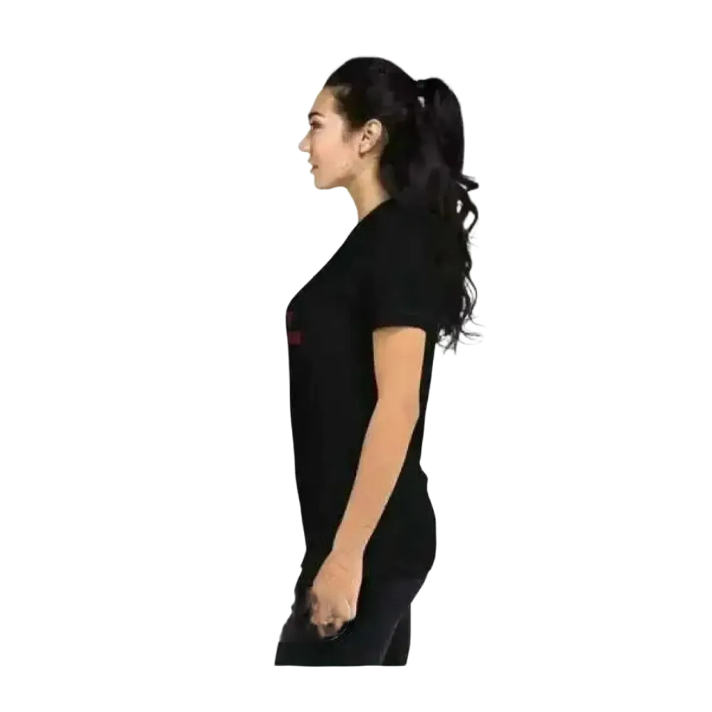 Merry Christmas Damen Kurzarm T-Shirt mit Grafik, Polyester, in XS bis 3XL, helles Design, bequemes Damenshirt von BUYATHOME24