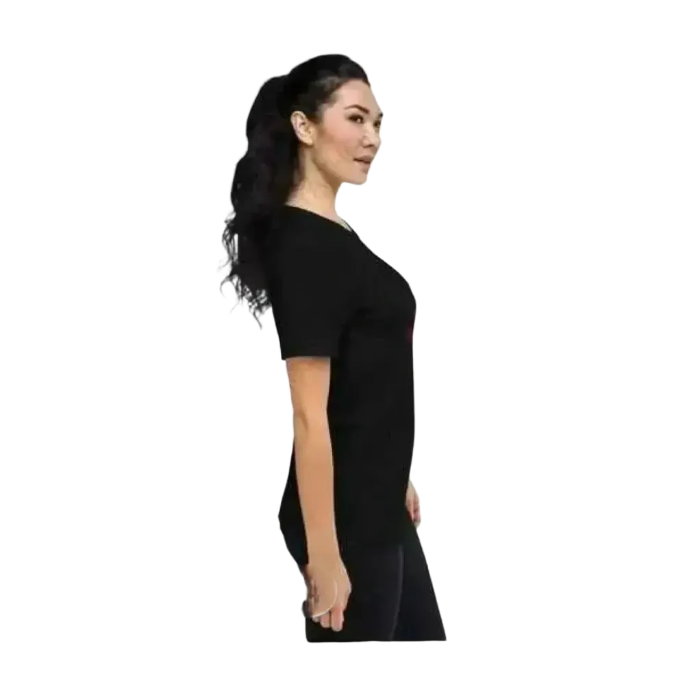 Grafisches Damen-T-Shirt mit Weihnachtsmotiv, Kurzarm, aus Polyester, in XS bis 3XL, von BUYATHOME24