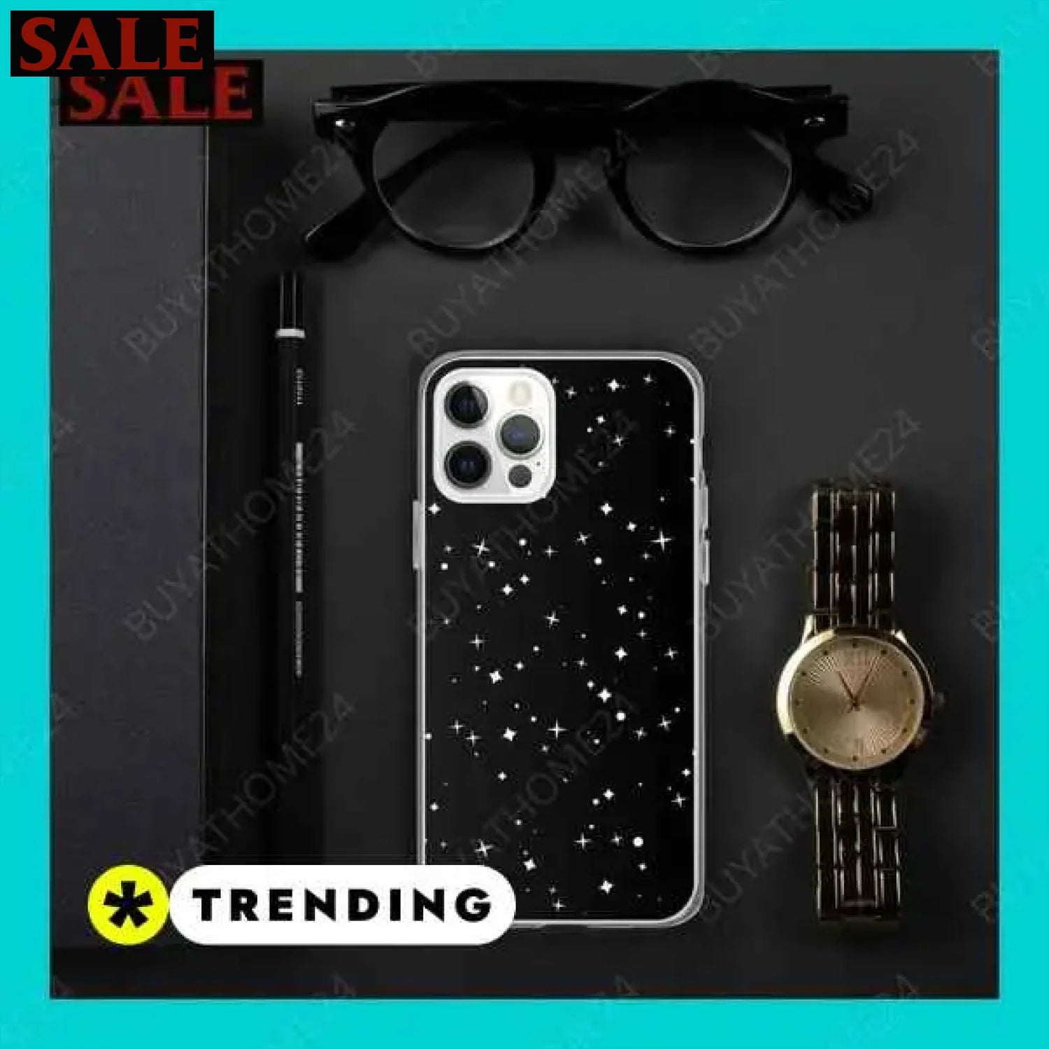 • Mobiltelefon Tasche I Handyhülle für iPhone  Textildruck BUYATHOME24, T-Shirts BUYATHOME24, Hoodies BUYATHOME24,  Hosen BUYATHOME24, Jacken BUYATHOME24, Schuhe BUYATHOME24