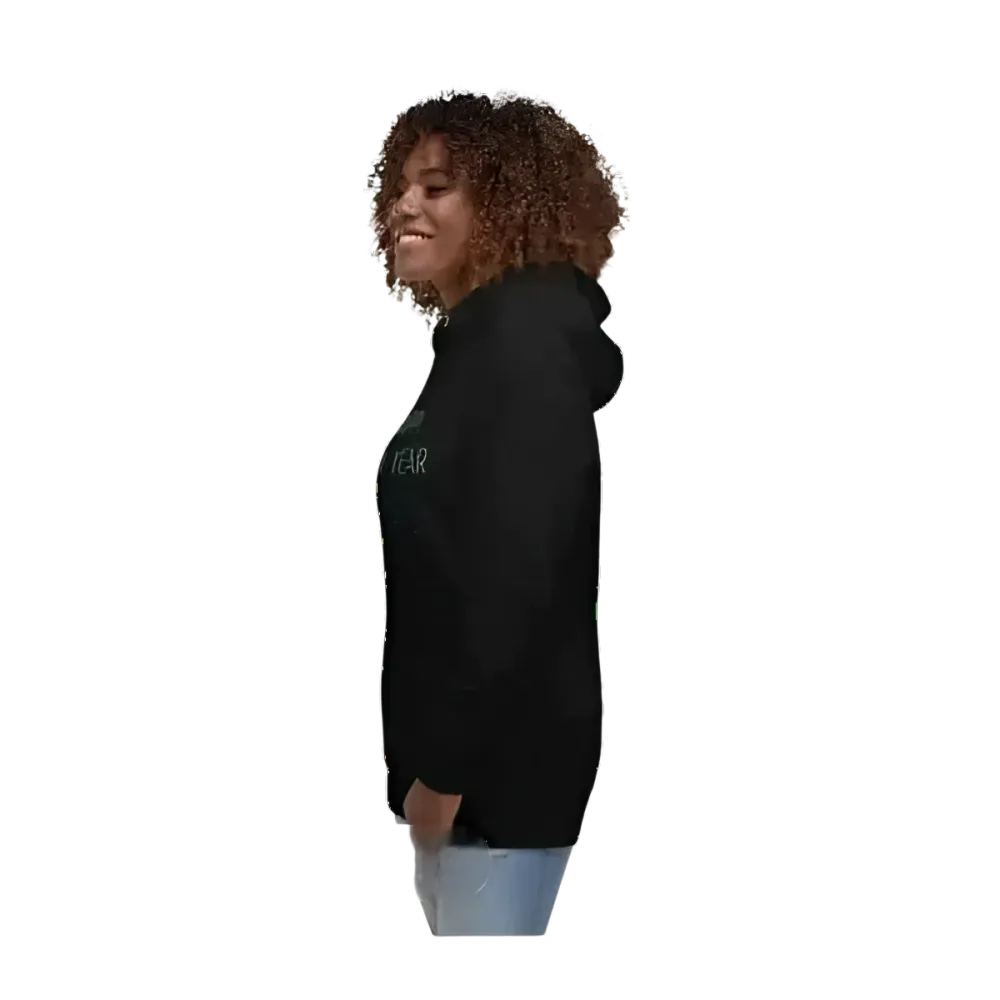 Grauer Unisex Hoodie aus Baumwolle mit Neujahrs-Grafik, Kapuzenpullover in den Größen S bis 3XL, von BUYATHOME24
