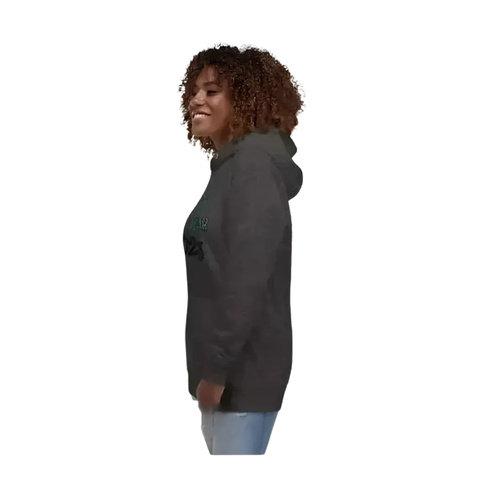 Grauer Unisex Hoodie aus Baumwolle mit Neujahr-Grafik, Kapuzenpullover in den Größen S bis 3XL von BUYATHOME24.